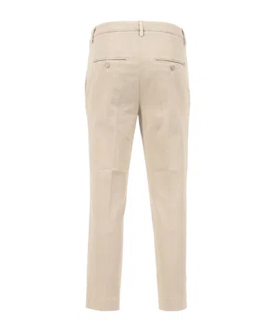 Dondup Button-front Straight Trousers In Neutral