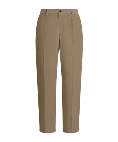 Dolce & Gabbana Trousers With Back Pockets And Belt Loops In Brown