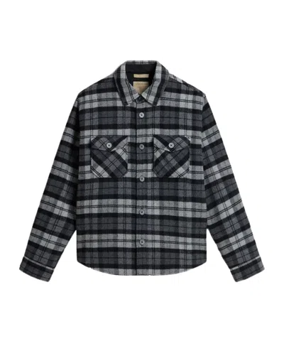 Woolrich Checked Pattern Shirt Jacket With Flap Pockets In Multi