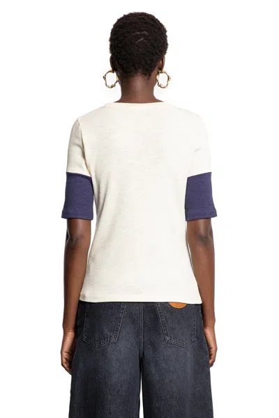 Chloé Chloe' Women Fitted Logo T-shirt In Neutral