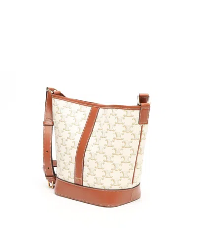 Celine Céline Small Triomphe Cabas Bucket Bag