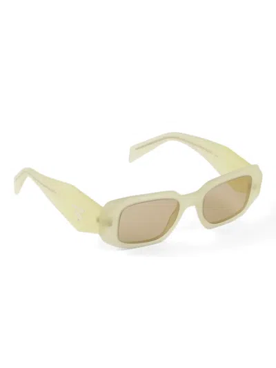 Prada Rectangular-frame Sunglasses In Green