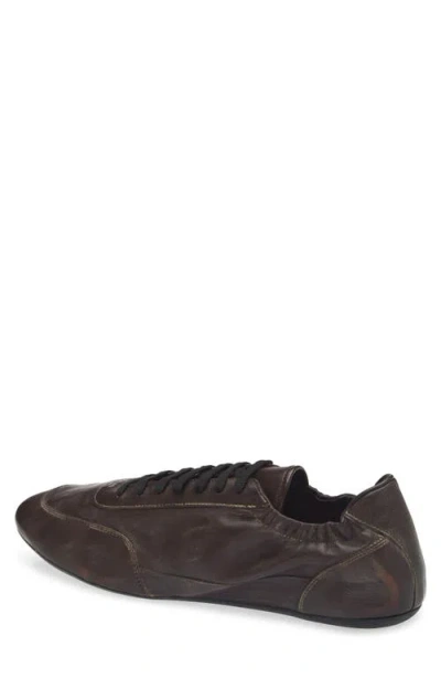 Prada Collapse Low Top Sneaker In Brown