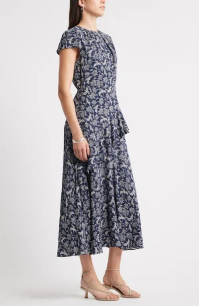 Caslonr Caslon(r) Flutter Sleeve Ruffle Maxi Dress In Multi