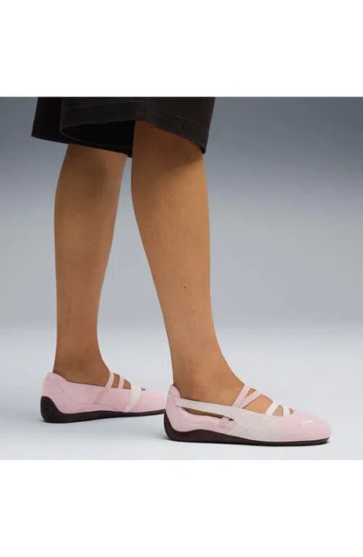 Puma Speedcat Leather Ballerina Flats In Pink