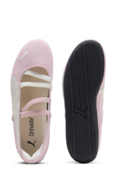 Puma Speedcat Leather Ballerina Flats In Pink