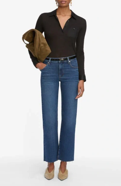Frame Le Slim Palazzo High Rise Wide-leg Jean In Femma In Blue