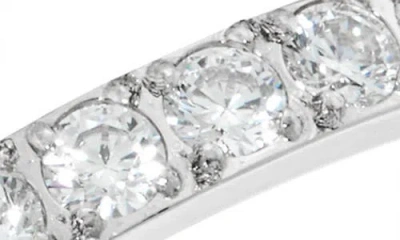 Nordstrom Set Of 3 Waterproof Cubic Zirconia Stackable Rings In Metallic