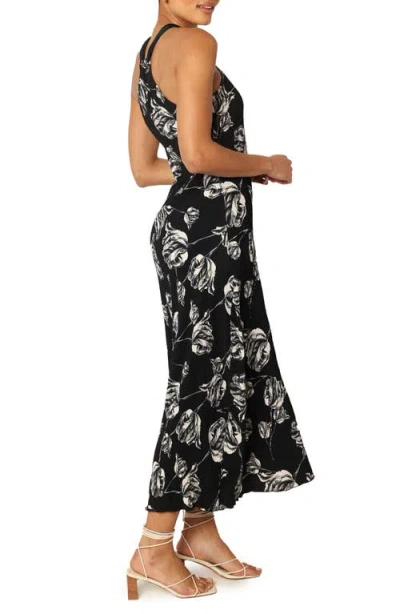 Petal And Pup Petal & Pup Melody Floral Plissé Maxi Dress In Black