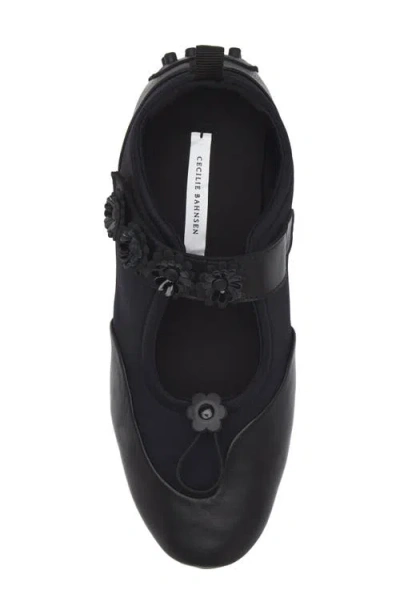 Cecilie Bahnsen Neoprene And Goatskin Leather Flat Shoes In White