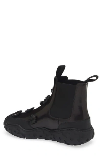 Cecilie Bahnsen Binley Flower-embellished Chelsea Boots In Brown