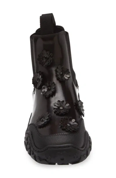 Cecilie Bahnsen Binley Flower-embellished Chelsea Boots In Brown
