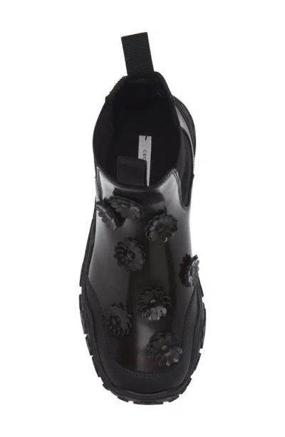 Cecilie Bahnsen Binley Flower-embellished Chelsea Boots In Brown