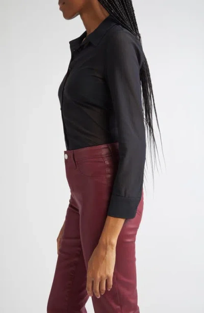 L'agence Indiana Fitted Shirt In Black