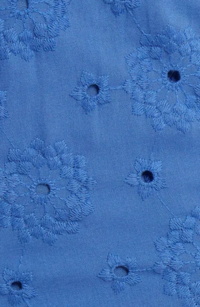 Petal And Pup Petal & Pup Katya Embroidered Drawstring Straight Leg Pants In Blue