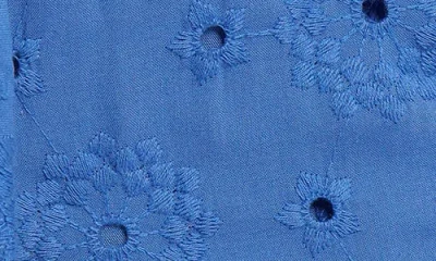 Petal And Pup Petal & Pup Katya Embroidered Drawstring Straight Leg Pants In Blue