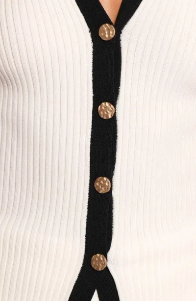 Petal And Pup Petal & Pup Virginia Contrast Trim Sweater Vest In White