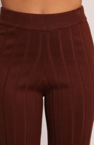 Petal And Pup Petal & Pup Bowery Knit Vest & Pants Set In Brown