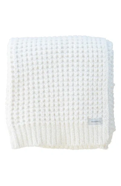 Saranoni Waffle Toddler Blanket In White