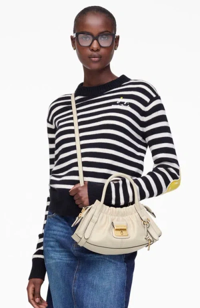 Marc Jacobs Small Satchel Bag Gold-tone Hardware In White