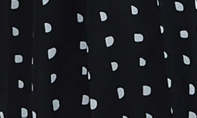 Brave + True Brave+true Ritz Print Long Sleeve Midi Dress In Black