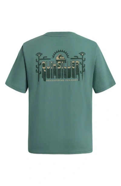 Quiksilver Boys 8-20 Desert Grit Crewneck Short Sleeve T-shirt In Green
