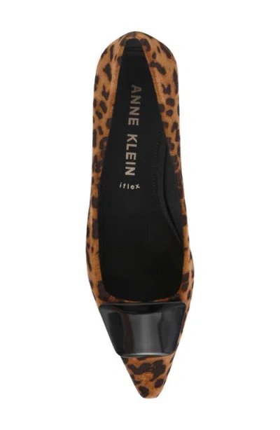 Anne Klein Women's Crawford Pointed Toe Flats In Animal Print