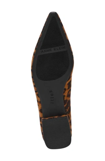 Anne Klein Women's Crawford Pointed Toe Flats In Animal Print