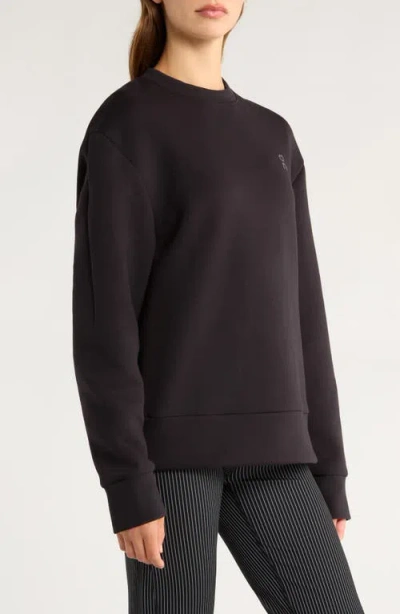 On Logo-print Raglan-sleeve Sweater In Black