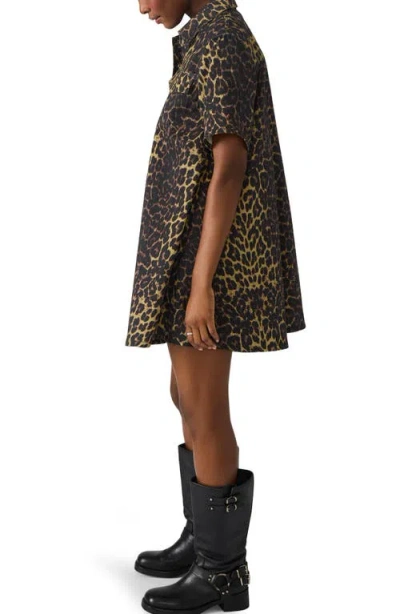 Steve Madden Women's Freddy Short Sleeve Dress In Brown