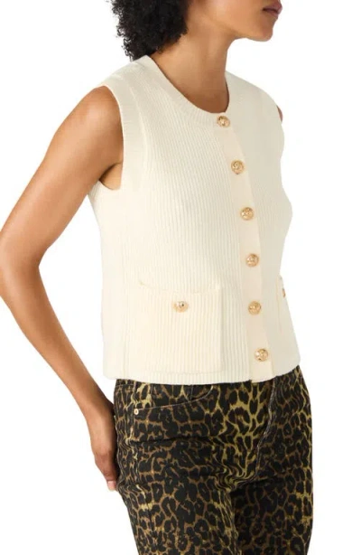 Steve Madden Aliya Sweater Vest In White