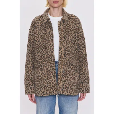 Pistola Cecile Leopard Jacket In Feline In Brown