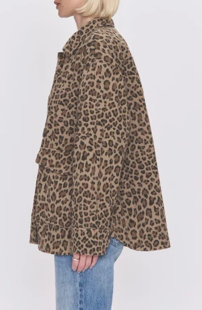 Pistola Cecile Leopard Jacket In Feline In Brown