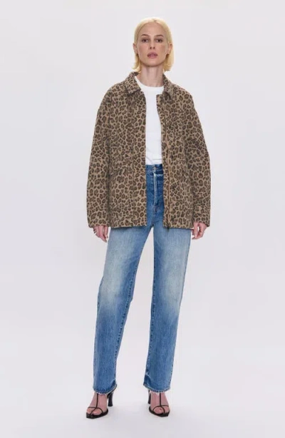 Pistola Cecile Leopard Jacket In Feline In Brown