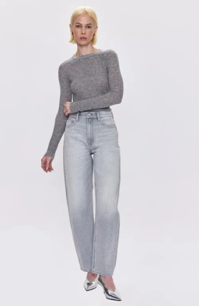 Pistola Cassie Crop Jean In Enigma Grey In Blue