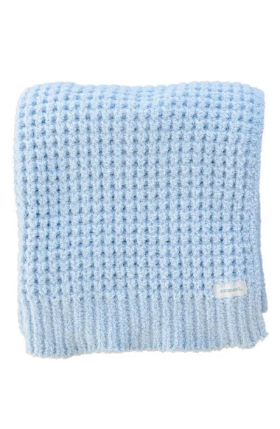 Saranoni Waffle Toddler Blanket In Blue
