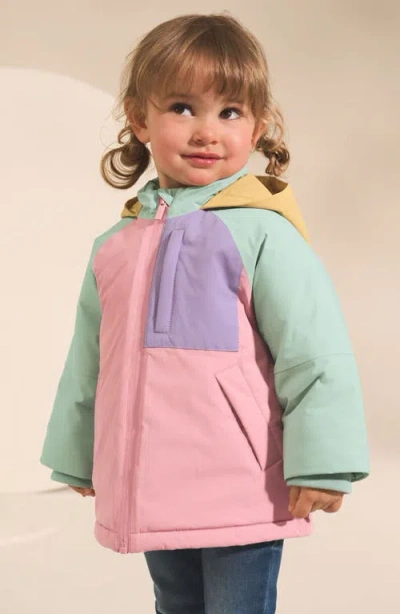 Next Kids' Colorblock Waterproof Jacket In Multi