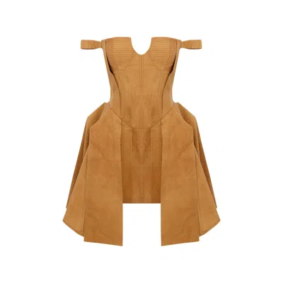 Pcfg Corset Dress In Brown