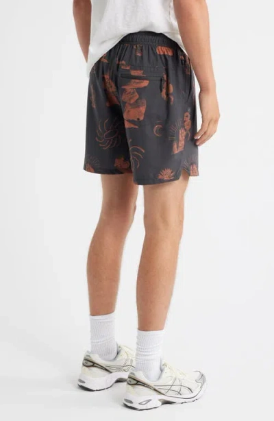 Roark Serrano 7 Drawstring Shorts In Black