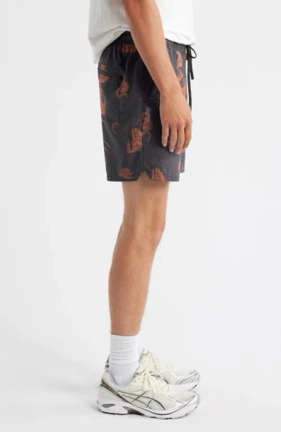 Roark Serrano 7 Drawstring Shorts In Black
