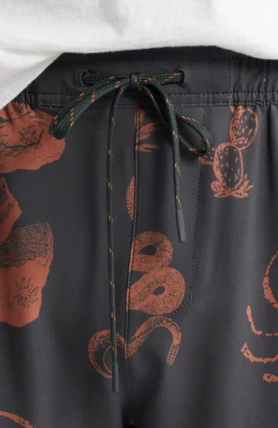 Roark Serrano 7 Drawstring Shorts In Black