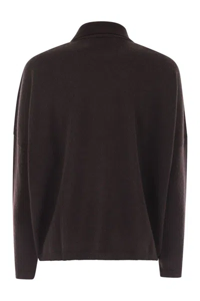 Vanisé Polo-neck Sweater In Brown