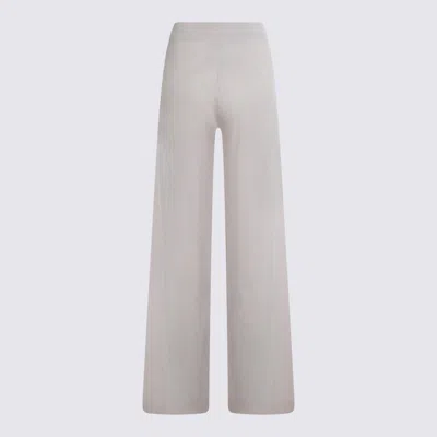 Allude Trousers Blacks And Greys In White