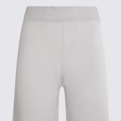 Allude Trousers Blacks And Greys In White