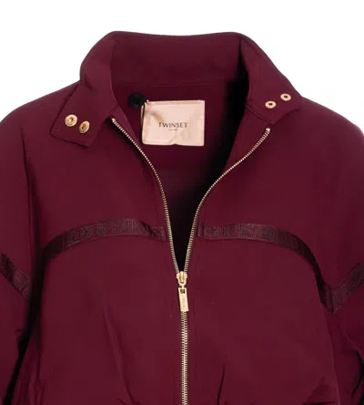 Twinset Chaqueta Casual - Rojo In Burgundy
