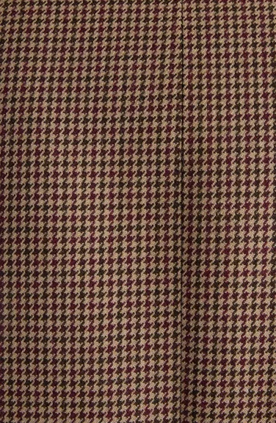 Acne Studios Mens Multi Brown Houndstooth Notched-lapel Wool Coat In Brown
