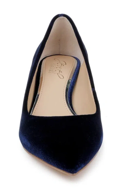 Jewel Badgley Mischka Women's Enola Velvet Pumps In Blue