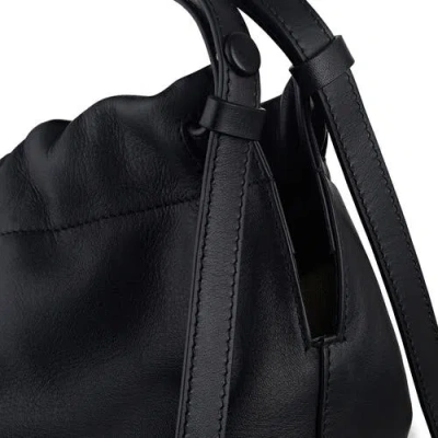 Radley London The Portobello Large Leather Drawstring Shoulder Bag In Black