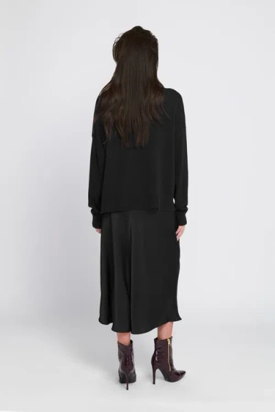 Elle Collection Turtleneck Sweater Pullover In Black