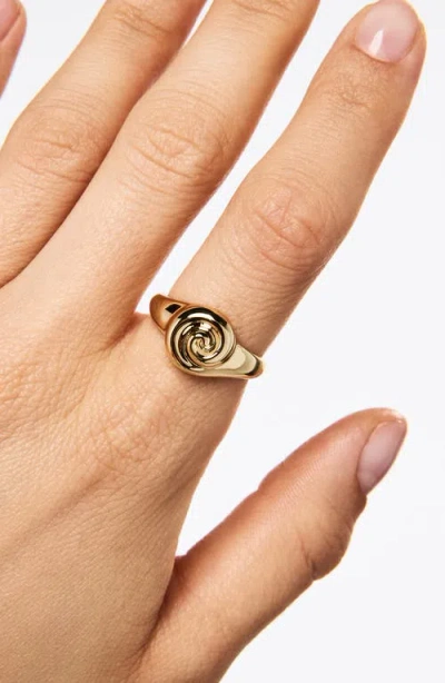 Ana Luisa Ariel Gold Signet Ring In Gold